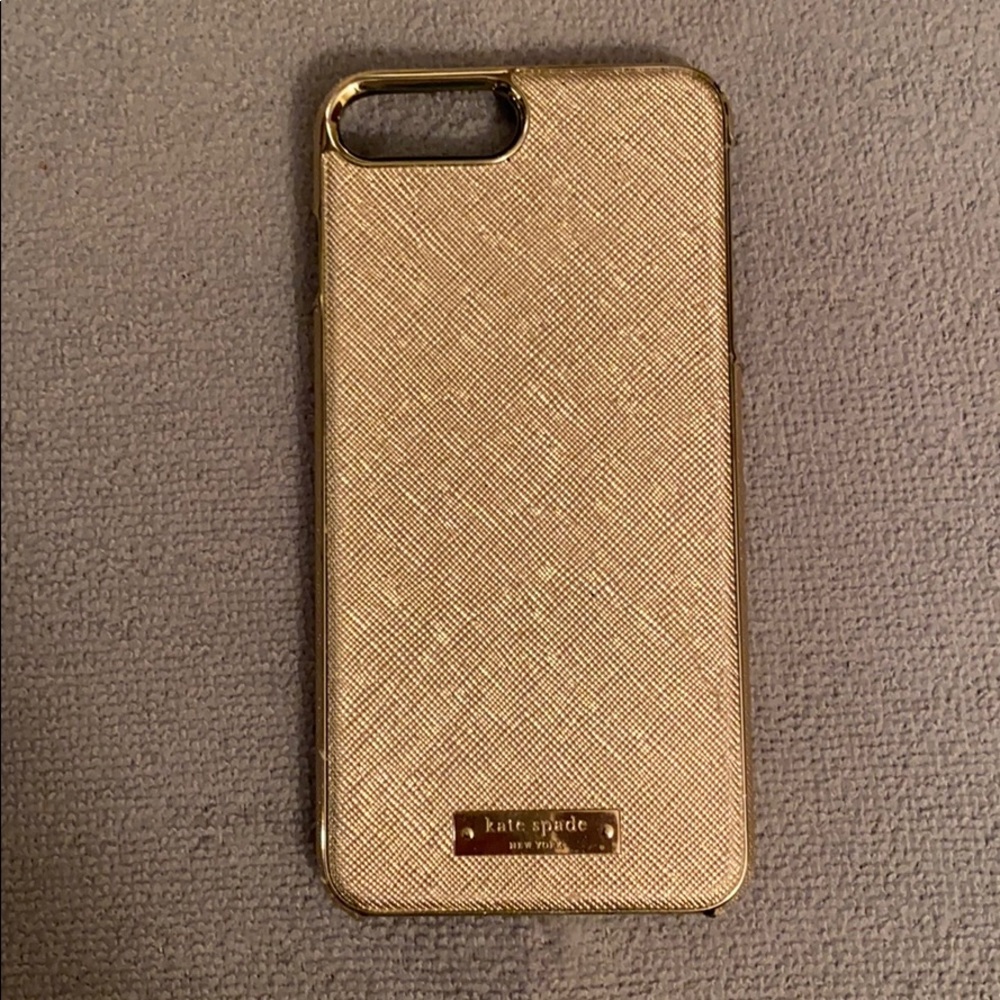 Gold Kate Spade IPhone 8 Plus hard case